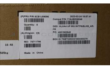 Lenovo 5CB1J09096 Tastatur inkl. Topcase französisch/arabsich C21DH MGBL