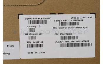 Lenovo 5CB1J09142 Tastatur inkl. Topcase ASM_UK C21DH MGNBL