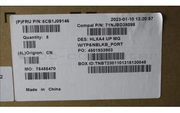 Lenovo 5CB1J09146 Tastatur inkl. Topcase ASM_POR C21DH MGNBL