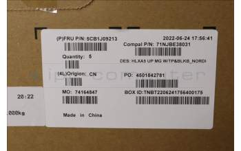 Lenovo 5CB1J09213 Tastatur inkl. Topcase ASM_NORDIC C21DJ MGBL