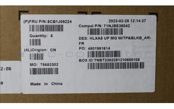 Lenovo 5CB1J09224 Tastatur inkl. Topcase französisch/arabsich C21DJ MGBL