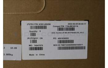 Lenovo 5CB1J09298 Tastatur inkl. Topcase ASM_ARA C21DJ MGNBL