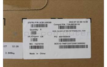 Lenovo 5CB1J09300 Tastatur inkl. Topcase ASM_THAI C21DJ MGNBL