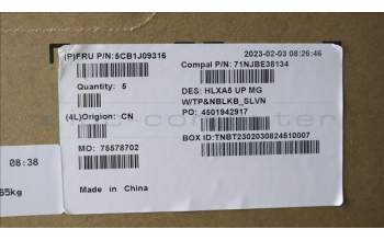 Lenovo 5CB1J09316 Tastatur inkl. Topcase ASM_SLV C21DJ MGNBL