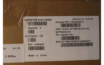 Lenovo 5CB1J09556 Tastatur inkl. TopcaseASM_ITA C82SA E3 BLA