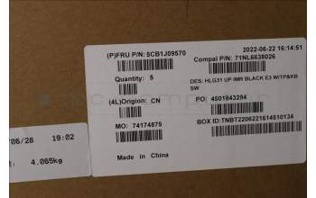 Lenovo 5CB1J09570 Tastatur inkl. TopcaseASM_SWS C82SA E3 BLA