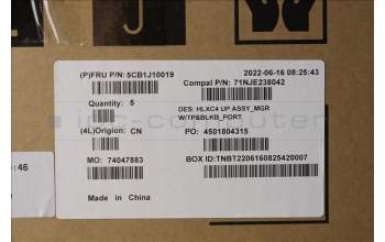 Lenovo 5CB1J10019 Tastatur inkl. Topcase ASM_POR C 21DM BLKB N