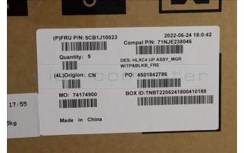 Lenovo 5CB1J10023 Tastatur inkl. Topcase ASM_FRA C 21DM BLKB N