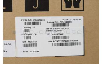 Lenovo 5CB1J10029 Tastatur inkl. Topcase ASM_SLV C 21DM BLKB N