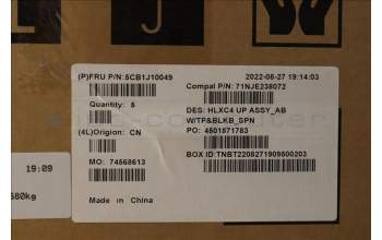 Lenovo 5CB1J10049 Tastatur inkl. Topcase spanisch C21DM AB BLKB N