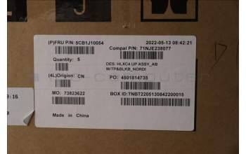 Lenovo 5CB1J10054 Tastatur inkl. Topcase ASM_NORDIC C21DM AB BL N