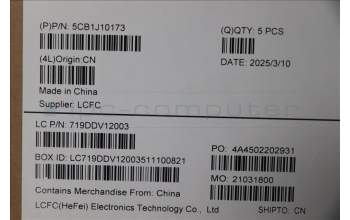 Lenovo 5CB1J10173 Tastatur inkl. Topcase ASM_BRL L82T0