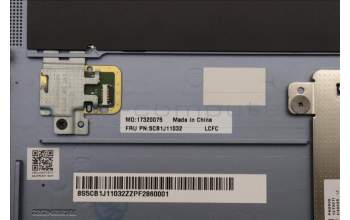 Lenovo 5CB1J11032 Tastatur inkl. Topcase ASM_NORDIC L82QF FPSB