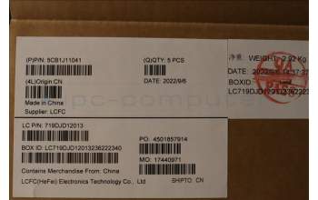 Lenovo 5CB1J11041 Tastatur inkl. Topcase ASM_UK L82QF FPSB