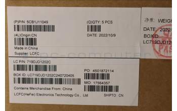 Lenovo 5CB1J11049 Tastatur inkl. Topcase ASM_FRA L82QF FPSB