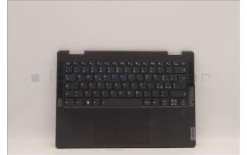 Lenovo 5CB1J11057 C-Cover with keyboard, Italian, Storm Grey, FingerPrint, UK