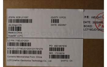 Lenovo 5CB1J11057 C-Cover with keyboard, Italian, Storm Grey, FingerPrint, UK