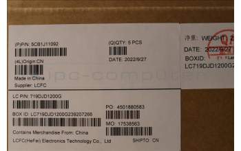 Lenovo 5CB1J11092 Tastatur inkl. Topcase ASM_HBW L82QF NFPSB