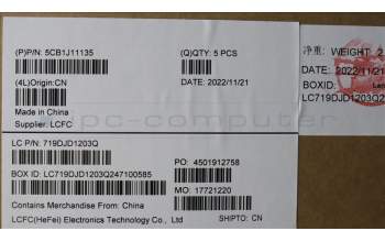 Lenovo 5CB1J11135 Tastatur inkl. Topcase ASM_TC L82QF NFPSG