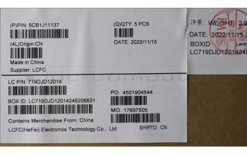 Lenovo 5CB1J11137 Tastatur inkl. Topcase ASM_TUR L82QF NFPSG