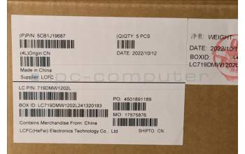 Lenovo 5CB1J19687 Tastatur inkl. Topcase ASM_UK L82V7 NFPAB