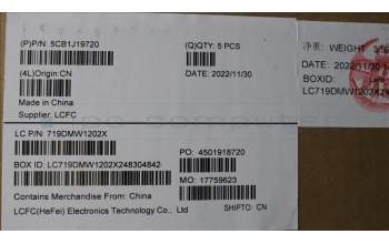 Lenovo 5CB1J19720 Tastatur inkl. Topcase ASM_BUL L82V7 NFPAB