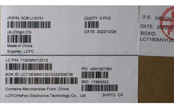 Lenovo 5CB1J19751 C-Cover with keyboard, Bulgarian, Grey, Non-Fingerprint, UK