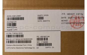 Lenovo 5CB1J23651 C-Cover with keyboard, German, Slate Grey