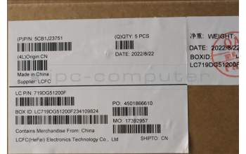 Lenovo 5CB1J23751 Tastatur inkl. Topcase ASM_UK L21EK MGR