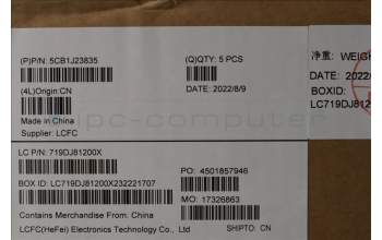 Lenovo 5CB1J23835 Tastatur inkl. Topcase ASM_UK L82TK_DT