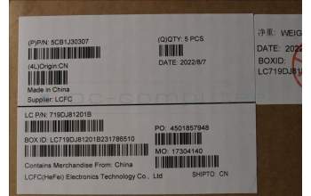 Lenovo 5CB1J30307 Tastatur inkl. Topcase ASM_HBW L82TK_UG