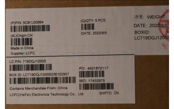 Lenovo 5CB1J30864 Tastatur inkl. Topcase ASM_HBW L82UH FP BL