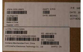 Lenovo 5CB1J30870 Tastatur inkl. Topcase ASM_KOR L82UH FP BL