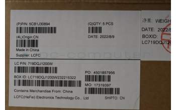 Lenovo 5CB1J30894 Tastatur inkl. Topcase ASM_LA SPA L82UH FP BL