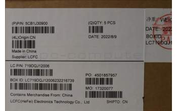 Lenovo 5CB1J30900 C-Cover with keyboard,Switzerland,Backlight,Fingerprint