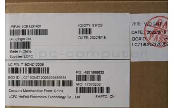 Lenovo 5CB1J31401 Tastatur inkl. Topcase ASM_POR L82U9 SG