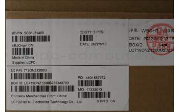 Lenovo 5CB1J31409 Tastatur inkl. Topcase ASM_UK L82U9 SG