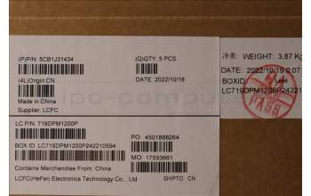 Lenovo 5CB1J31434 Tastatur inkl. Topcase ASM_RUS L82TD