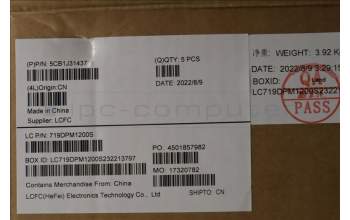 Lenovo 5CB1J31437 Tastatur inkl. Topcase schweiz L82TD