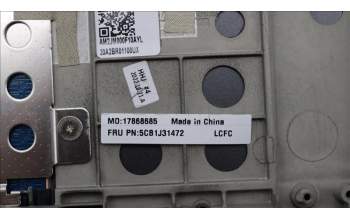 Lenovo 5CB1J31472 Tastatur inkl. Topcase ASM_NORDIC L82UG OG_RGB