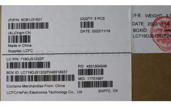 Lenovo 5CB1J31501 Tastatur inkl. Topcase ASM_ITA L82UG OG_WH