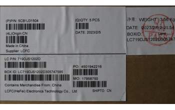 Lenovo 5CB1J31504 Tastatur inkl. Topcase ASM_NORDIC L82UG OG_WH
