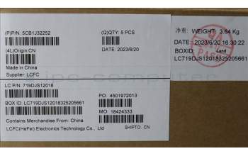 Lenovo 5CB1J32252 Tastatur inkl. Topcase ASM_BEL L82UG SG_RGB