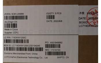 Lenovo 5CB1J35999 C-Cover with keyboard, Arabic, Storm Grey, US