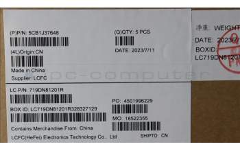 Lenovo 5CB1J37648 Tastatur inkl. Topcase ASM_BEL L82V6 NFP_CG