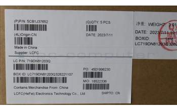 Lenovo 5CB1J37652 Tastatur inkl. Topcase ASM_EURO ENGL82V6NFP_CG