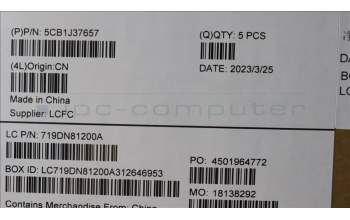 Lenovo 5CB1J37657 C-Cover with keyboard,Ukraine,Cloud Grey,Non_Fingerprint