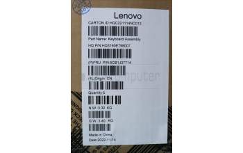 Lenovo 5CB1J37714 Tastatur inkl. Topcase ASM_RUS H 82VA GY