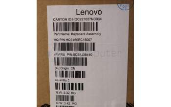 Lenovo 5CB1J38410 Tastatur inkl. Topcase ASM_HBW H 82UW D VGA