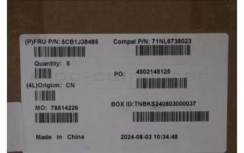 Lenovo 5CB1J38485 Tastatur inkl. Topcase ASM_BEL C 82SC BLA